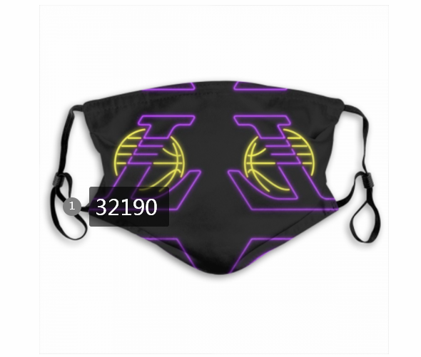 NBA 2020 Los Angeles Lakers34 Dust mask with filter->nba dust mask->Sports Accessory